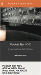 Mobile Screenshot of pocketbarnyc.com